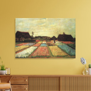 Toile Champs de bulbes par Vincent van Gogh