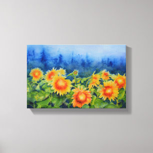 Toile Champs de tournesol