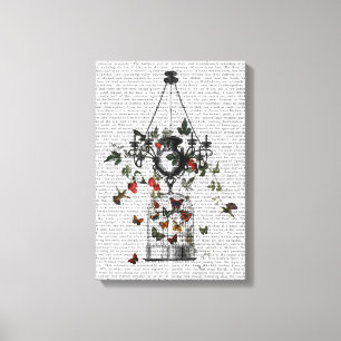 Toile Chandelier fraise