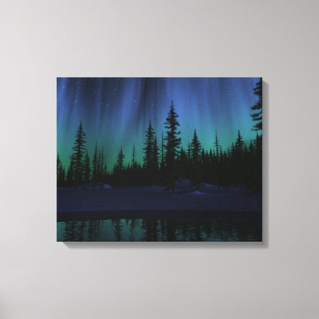 Toile "Chanson du ciel" Triptyque Canvas (Recto)