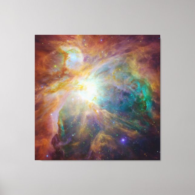 Toile Chaos au cœur de l'image composite Spitzer Hubble  (Recto)