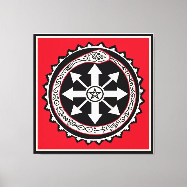 Toile Chaos avec Serpent Ouroburos (Recto)