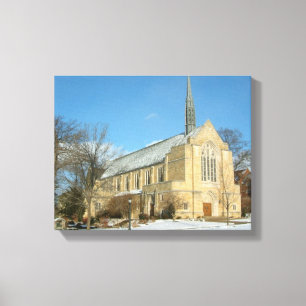 Toile Chapelle Harbison en hiver au Grove City College