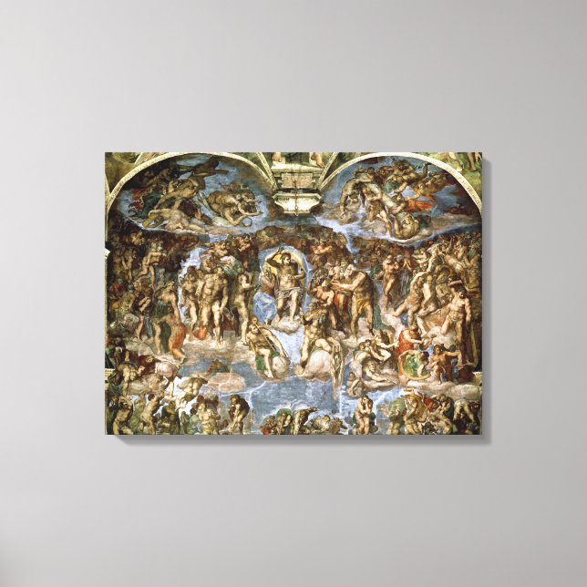Toile Chapelle Sixtine : Le jugement Dernier, 1538-41 (Recto)