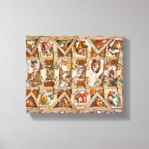 Toile Chapelle Sixtine Plafond par Michel-Ange
