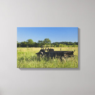 Toile Chariot de ferme antique