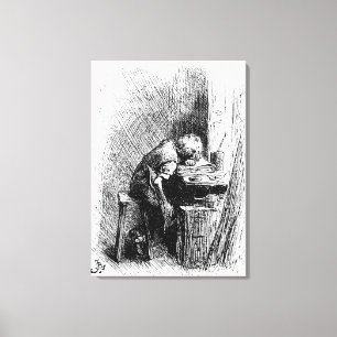 Toile Charles Dickens à l'usine noircissante