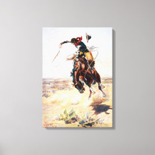 Toile Charles Marion Russell un mauvais Hoss