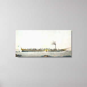 Toile Charles-Philippe, le premier bateau à  vapeur