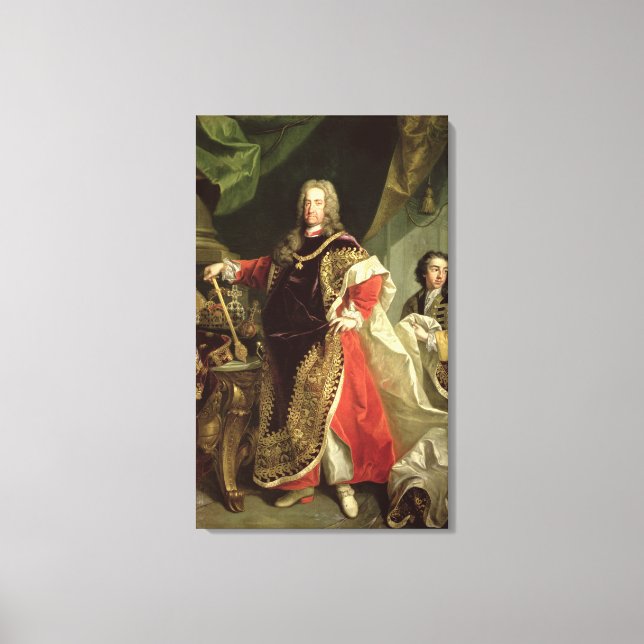 Toile Charles VI, Saint Empereur Romain portant (Recto)
