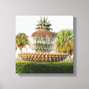 Toile Charleston SC Pineapple Fountain, Waterfront Park