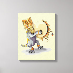 Toile Chasmosaurus Dansant Un Rituel De Shaman