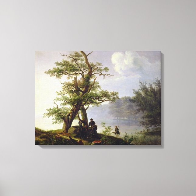 Toile Chasse à la sauvagine, 1828 (Recto)