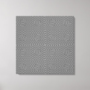 Toile Chasse aux œufs de Pâques OpArt