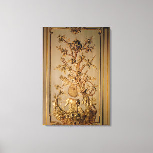 Toile Chasse, boiseries de la salle à manger