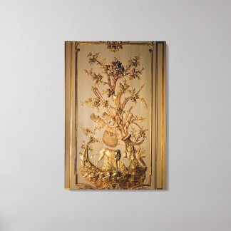 Toile Chasse, boiseries de la salle à manger