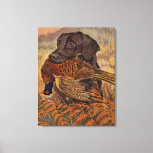 Toile Chasse vintage de laboratoire de chocolat