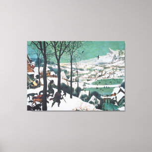 Toile Chasseurs dans la neige par Pieter Bruegel