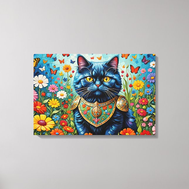 Toile Chat Dans Le Jardin Des Plaisirs Terrestres 3 (Recto)