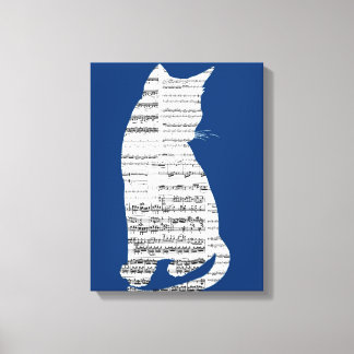 Toile Chat de musique