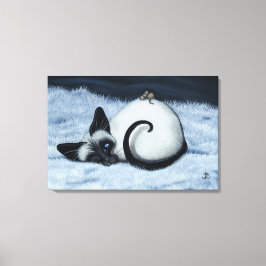 Toile Chat de Siamese par BihrLe Canvas Imprimer