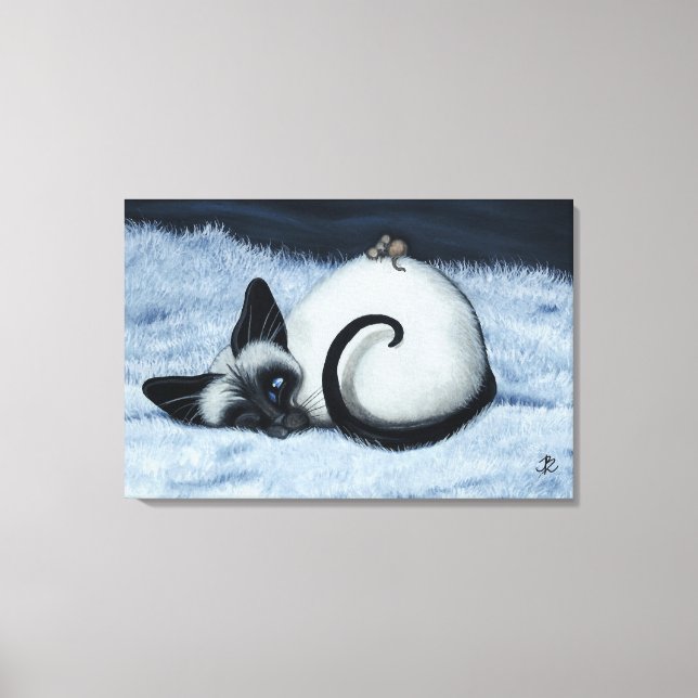 Toile Chat de Siamese par BihrLe Canvas Imprimer (Recto)