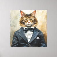 Chat en costume