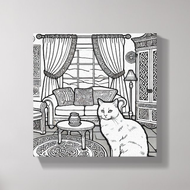 Toile Chat gras et facile #13 (Recto)