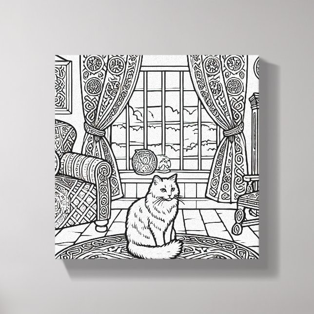 Toile Chat gras et facile #16 (Recto)