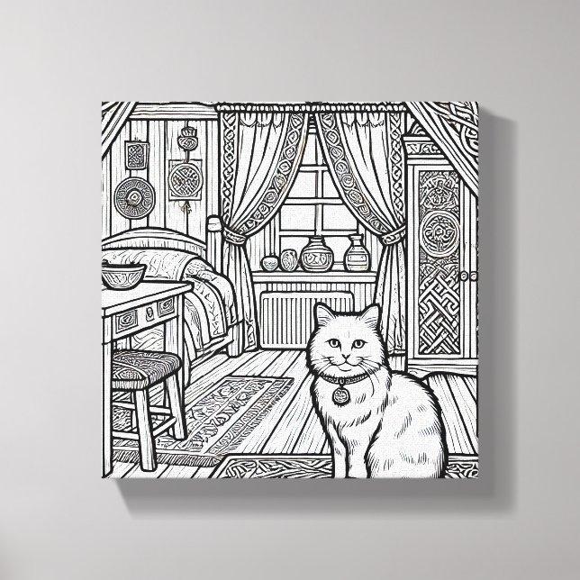 Toile Chat gras et facile #19 (Recto)