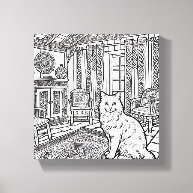 Toile Chat gras et facile #4 (Recto)