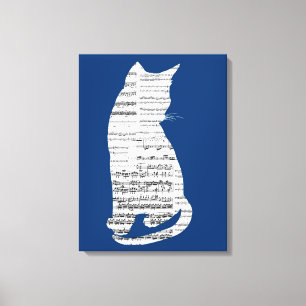 Toile Chat musical