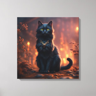 Toile Chat noir