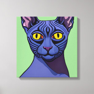 Toile Chat Sphynx