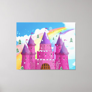 Toile château à queue de fée Rainbow
