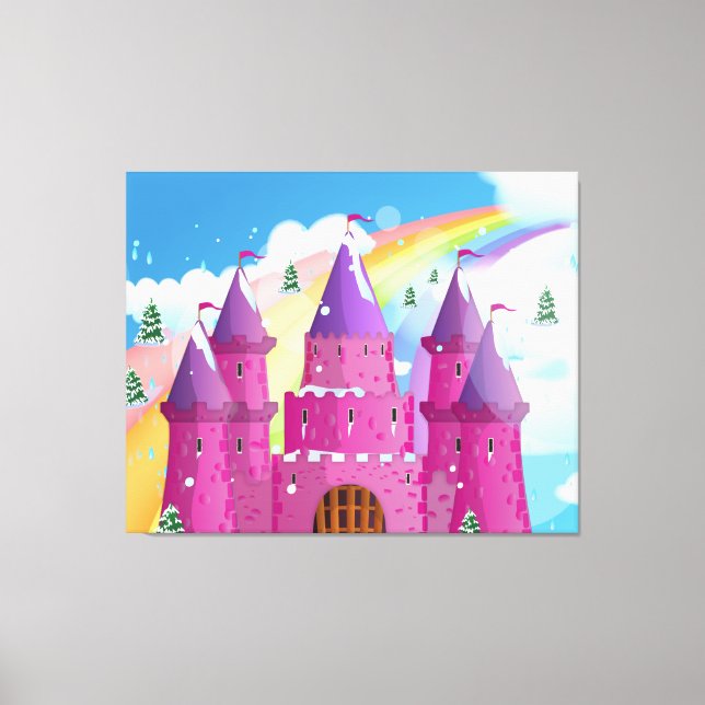 Toile château à queue de fée Rainbow (Recto)