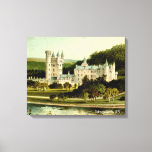 Toile Château Balmoral 1897 restauré haute résolution