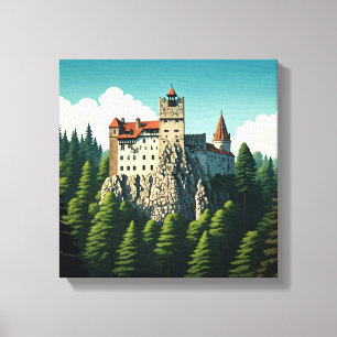 Toile Château de Bran Roumanie