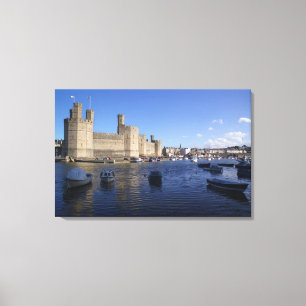 Toile Château de Caernarfon, Gwynedd, Pays de Galles