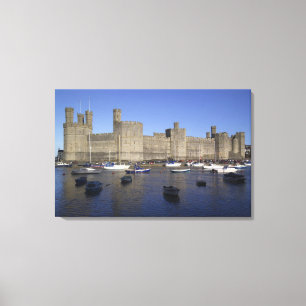 Toile Château de Caernarfon, Gwynedd, Pays de Galles (R
