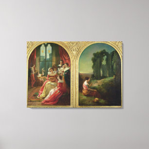Toile Château de Kenilworth - passé et présent, 1854