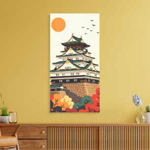 Toile Château d'Iga Ueno au Japon