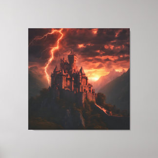 Toile Château médiéval Red Lightning