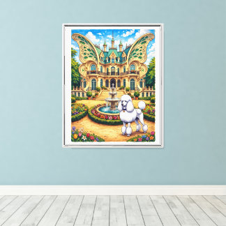 Toile Château Papillion, Caniche