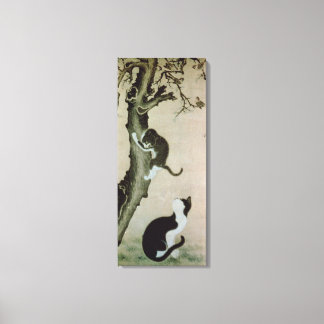 Toile Chats, 17ème siècle (encre sur soie)