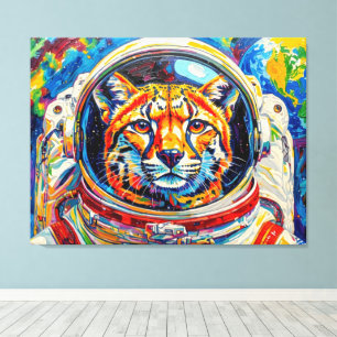 TOILE CHATS DANS L'ESPACE-OCELOT