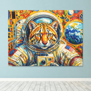 TOILE CHATS DANS L'ESPACE-OCELOT 2