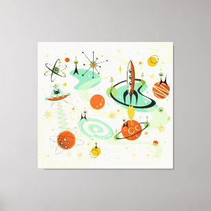 Toile Chats de l'espace atomique ©studioxine