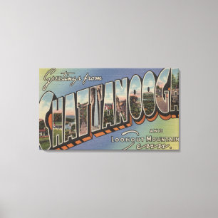 Toile Chattanooga, Tennessee - grandes scènes de lettre