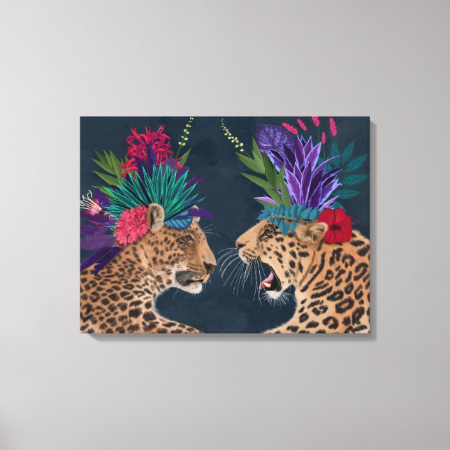 Toile Chaud House Leopards | Un couple (Recto)